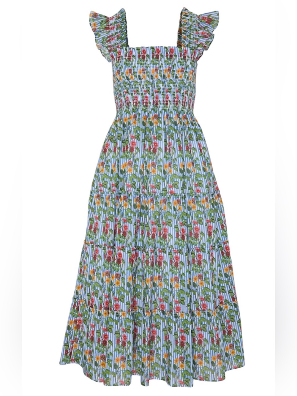 NEW Hill House Ellie Nap dress. Geranium Stripe. M. NWT